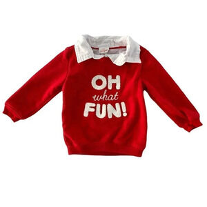 Cat & Jack | Christmas Sweatshirt (18 mos) 🎅🏻